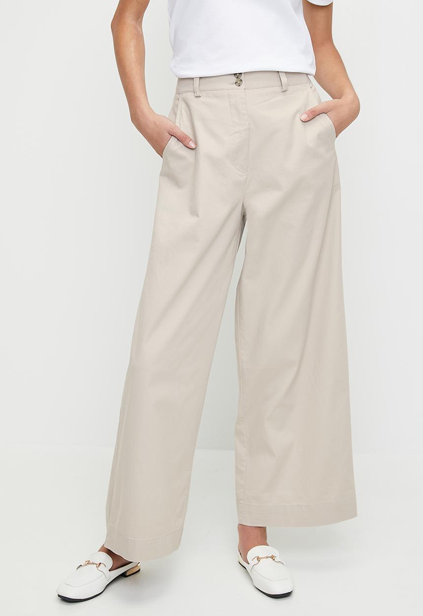 POLO - Wmn Sadie Wide Leg Chino - Stone