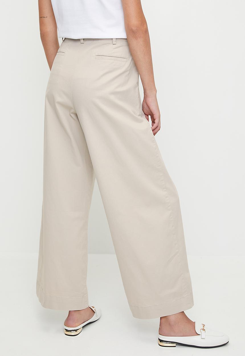 POLO - Wmn Sadie Wide Leg Chino - Stone
