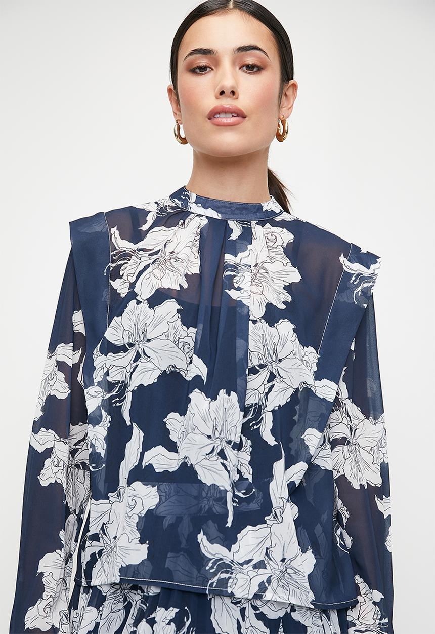 edit - Chiffon soft shirt - sage