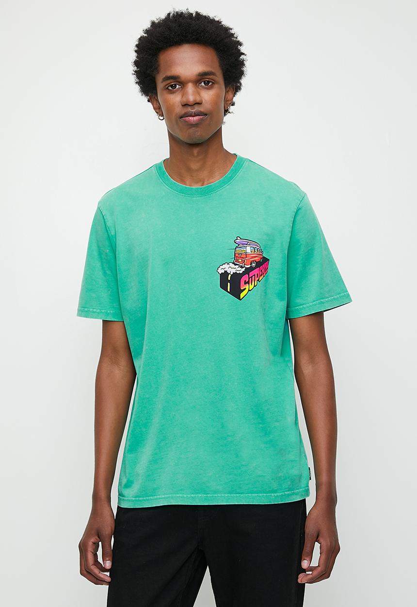 Superdry. - Neon Travel Loose T-Shirt - Cool Green