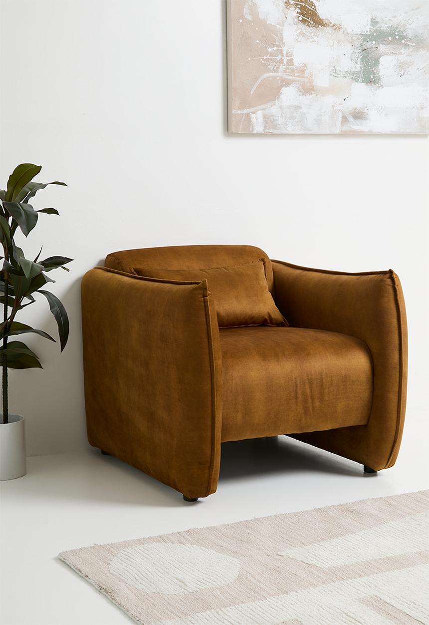Sixth Floor - Maggie occasional chair-vintage mustard