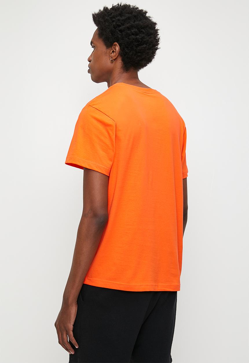 Reebok - Reebok identity small logo tee - pump orange