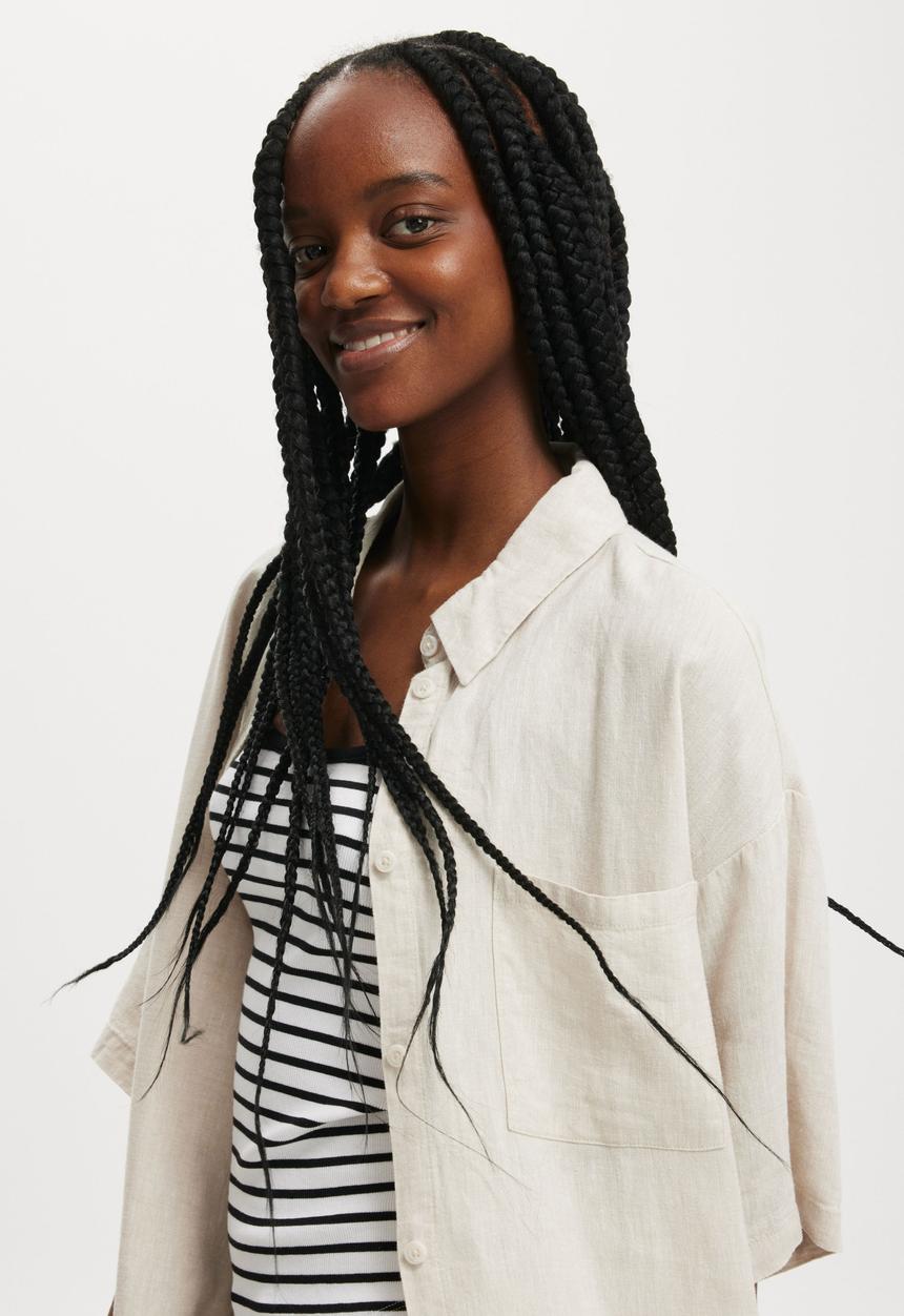Cotton On - Haven Short Sleeve Shirt - Neutral