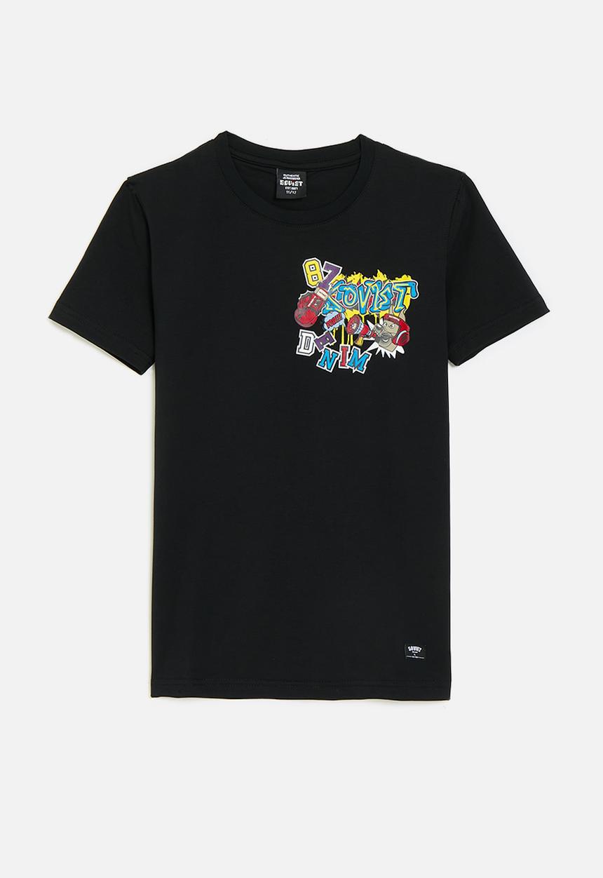 SOVIET - Boys animation fashion tee - black