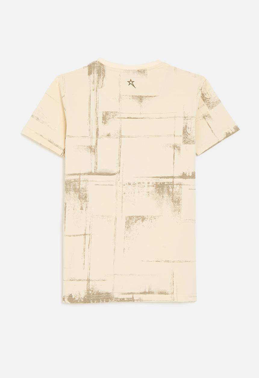 SOVIET - Boys s/s fashion tee - light sand