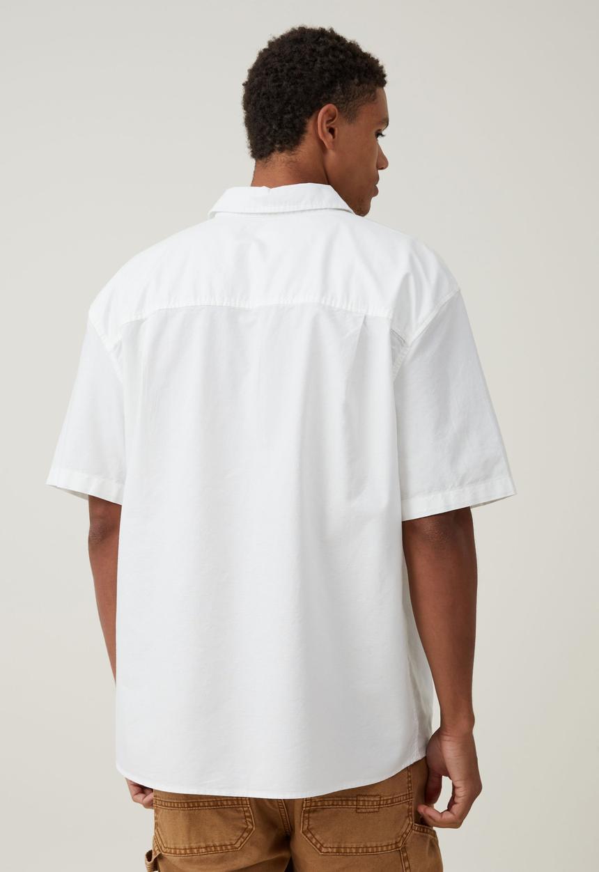 Cotton On - Relaxo Short Sleeve Shirt - White