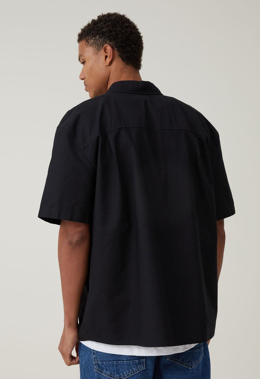 Cotton On - Relaxo Short Sleeve Shirt- Black