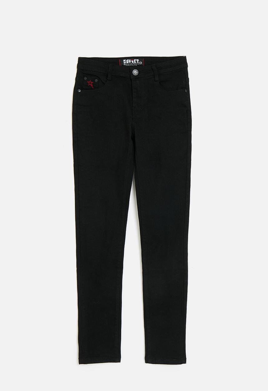 SOVIET - Boys skinny denim  - black2