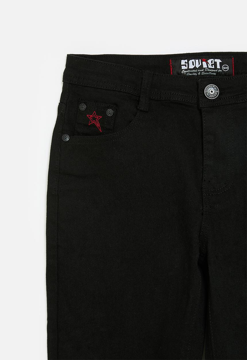 SOVIET - Boys skinny denim  - black2