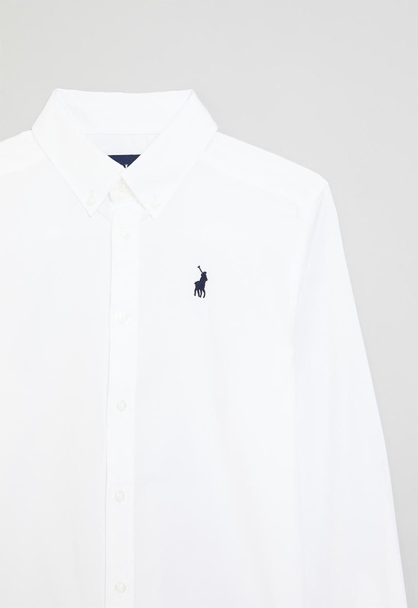 POLO - Boys nicholas long sleeve shirt - white