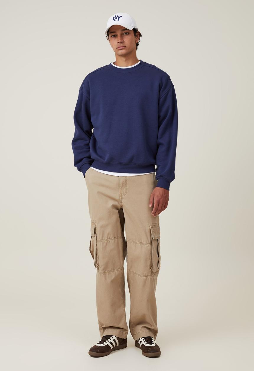 Cotton On - Baggy Cargo Pant- Light Camel Ripstop