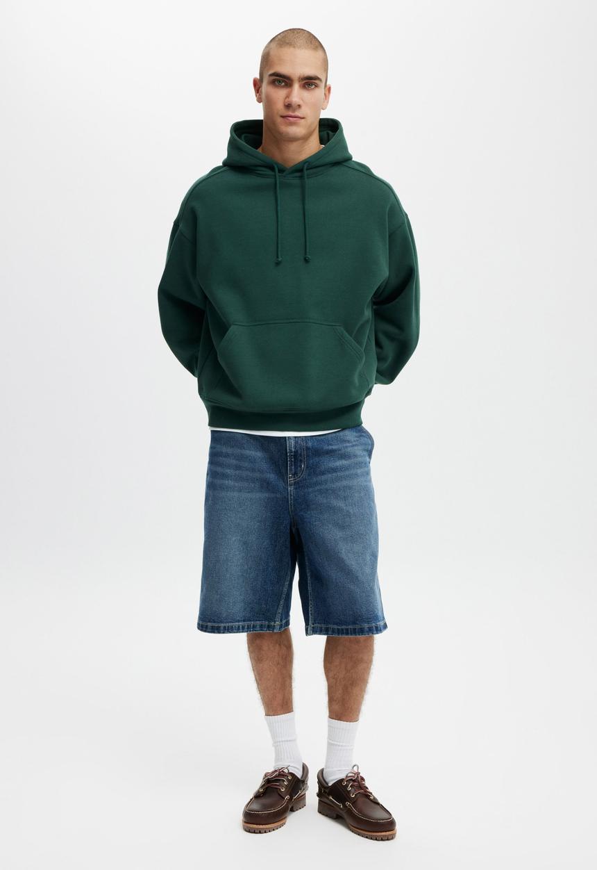 Cotton On - Baggy Denim Short- Everlong Blue