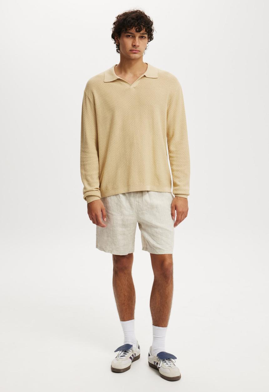 Cotton On - Linen Easy Short- Oatmeal