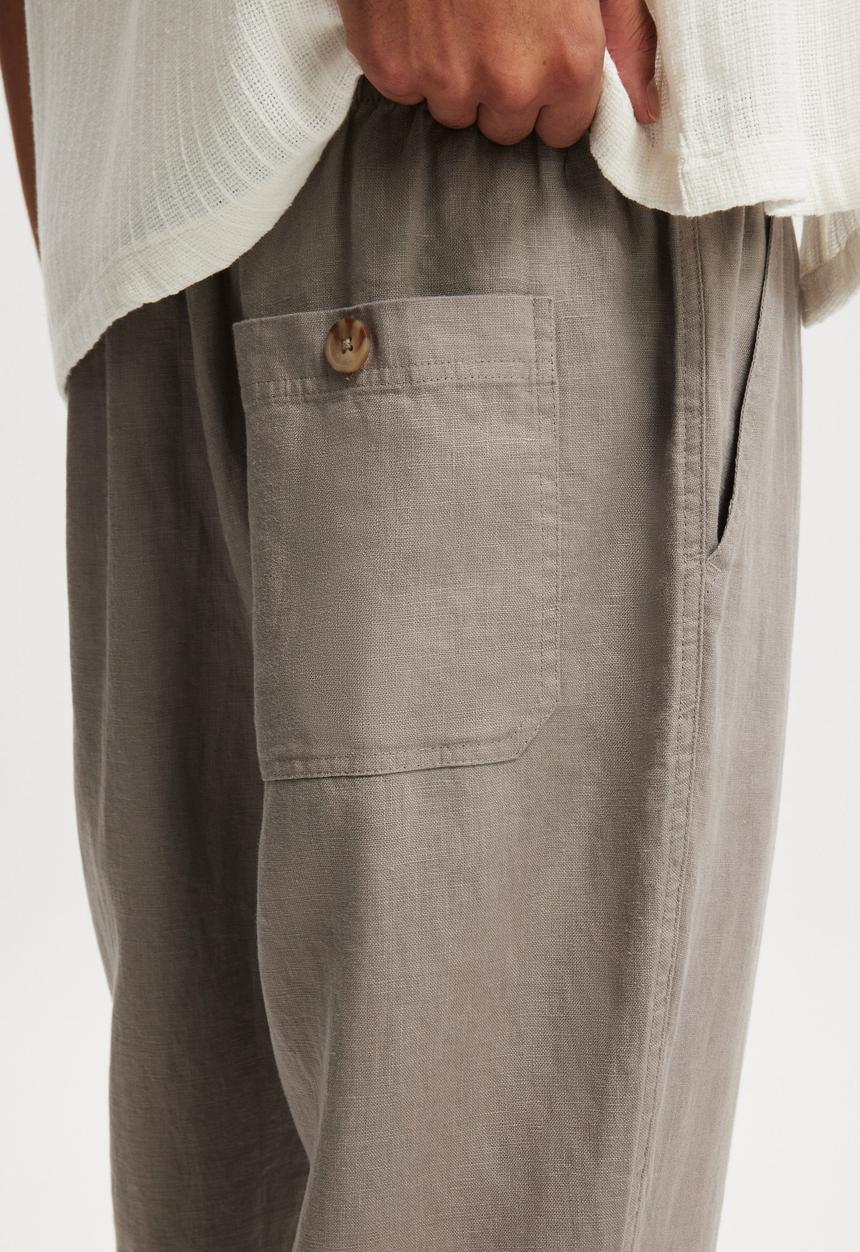 Cotton On - Linen Pant- Dove