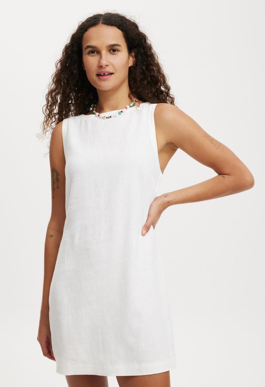 Cotton On - Haven High Neck Mini Dress - White