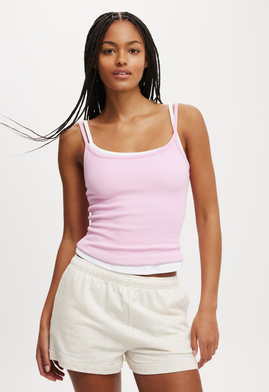 Cotton On - Classic Fleece Summer Sweat Short - Oatmeal Marle