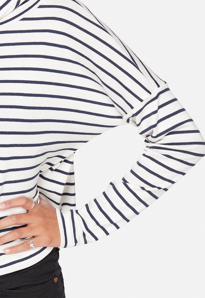 ONLY - Mia Stripe Highneck Top