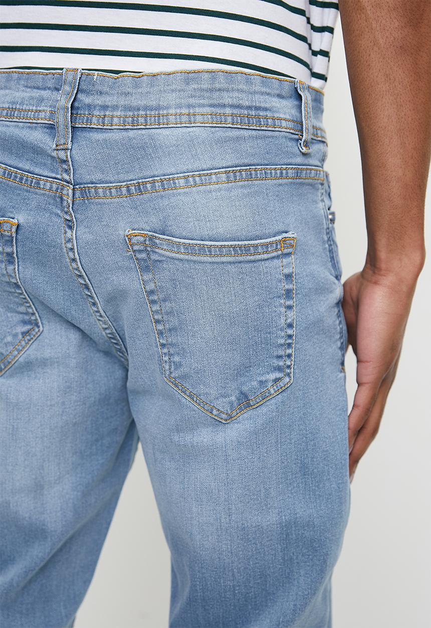 Just Organic - Skinny Rip Jeans - Light Blue