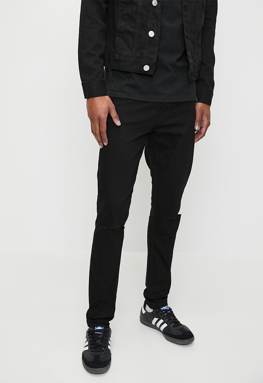 Just Organic - Skinny Rip Jeans - Black