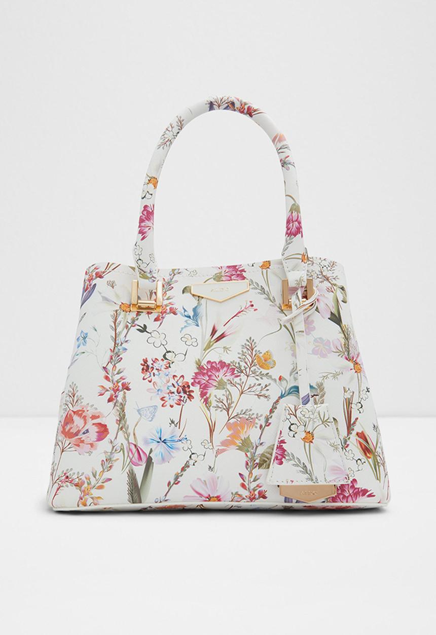 ALDO - Anneteriel  top handle bag - white floral
