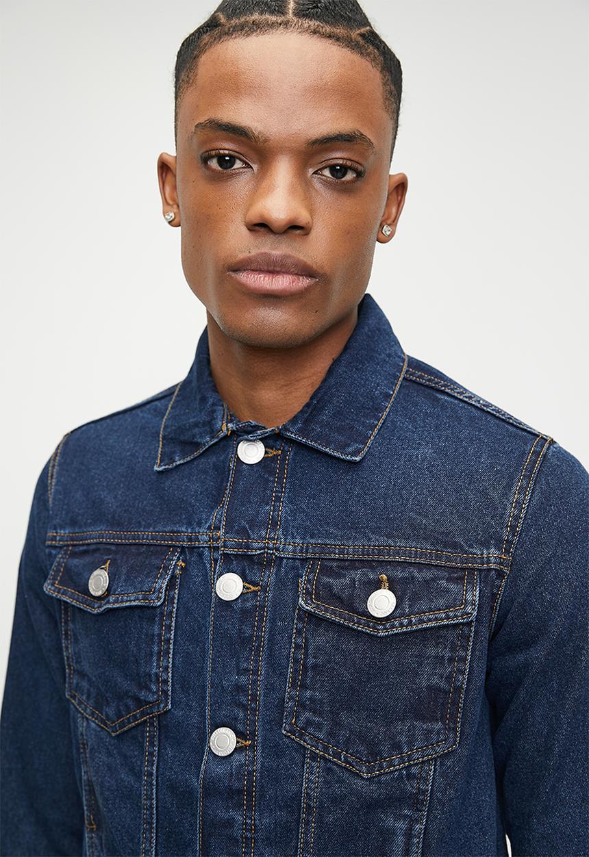 Just Organic - Jos Slim Jacket - Dark Blue