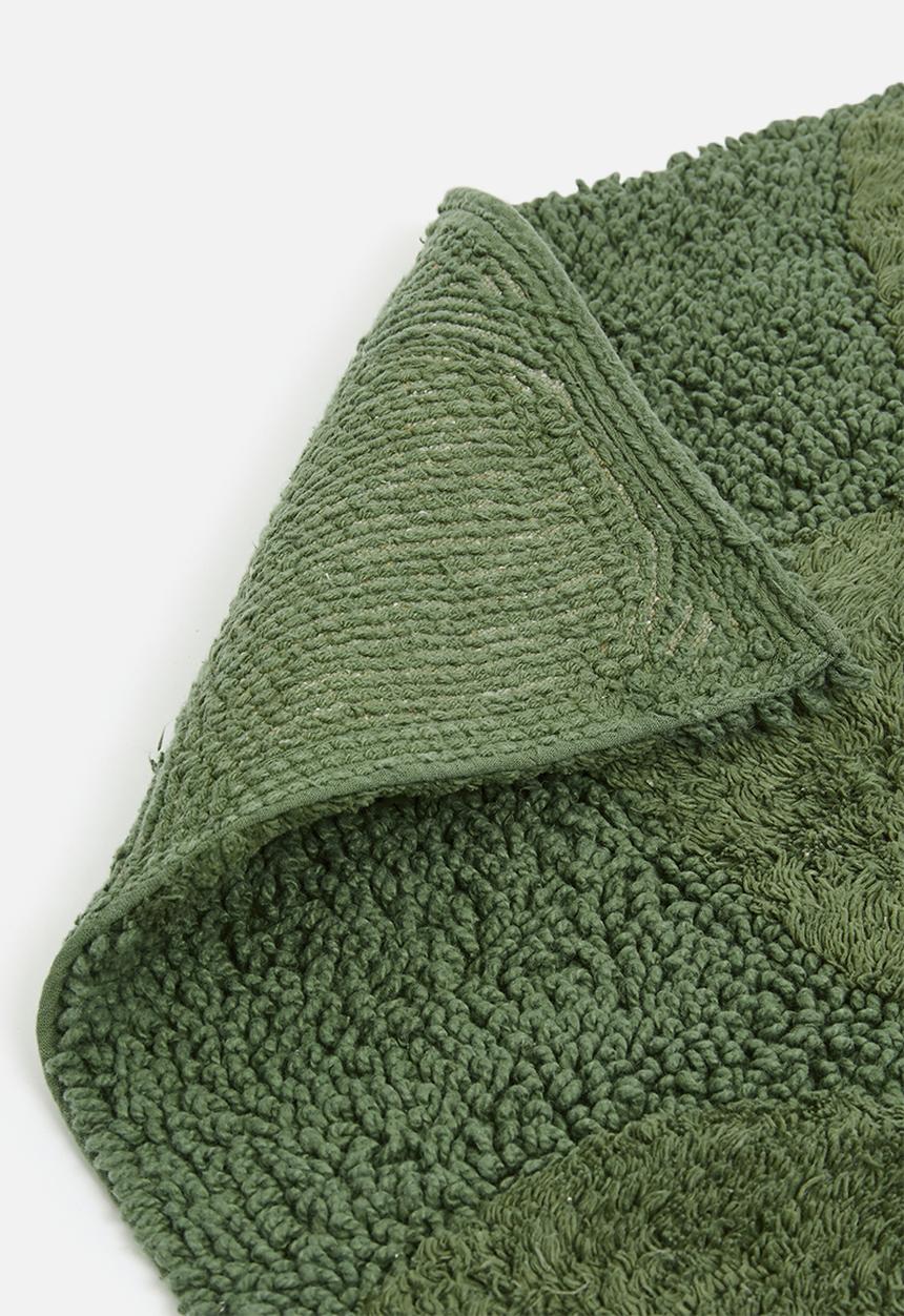 Sixth Floor - Tufted Cotton Bat Mat - Olive