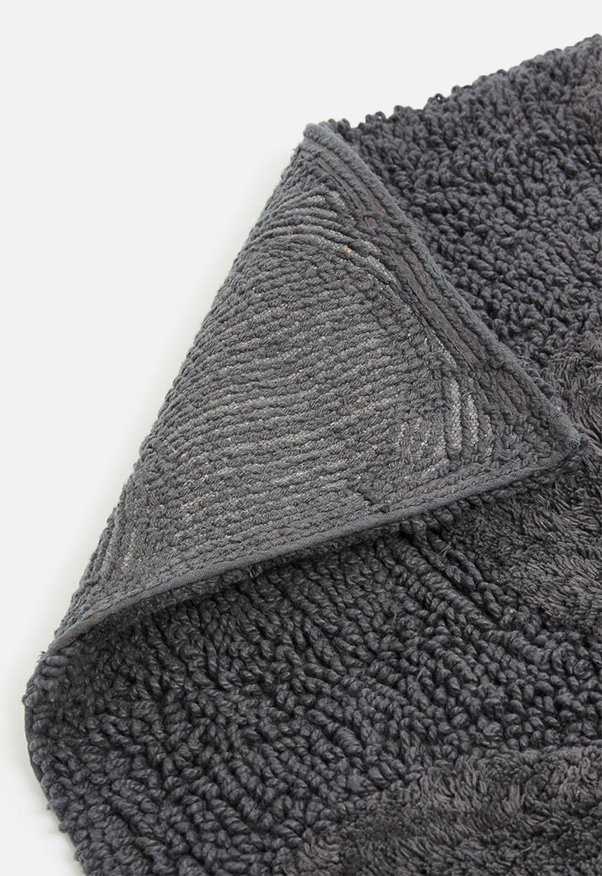 Sixth Floor - Tufted Cotton Bat Mat - Charcoal