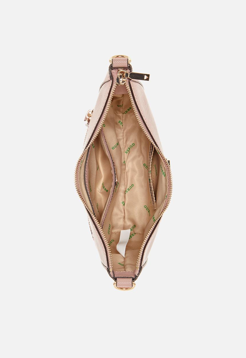 GUESS - Eco gloriana top zip shldr bag - mauve