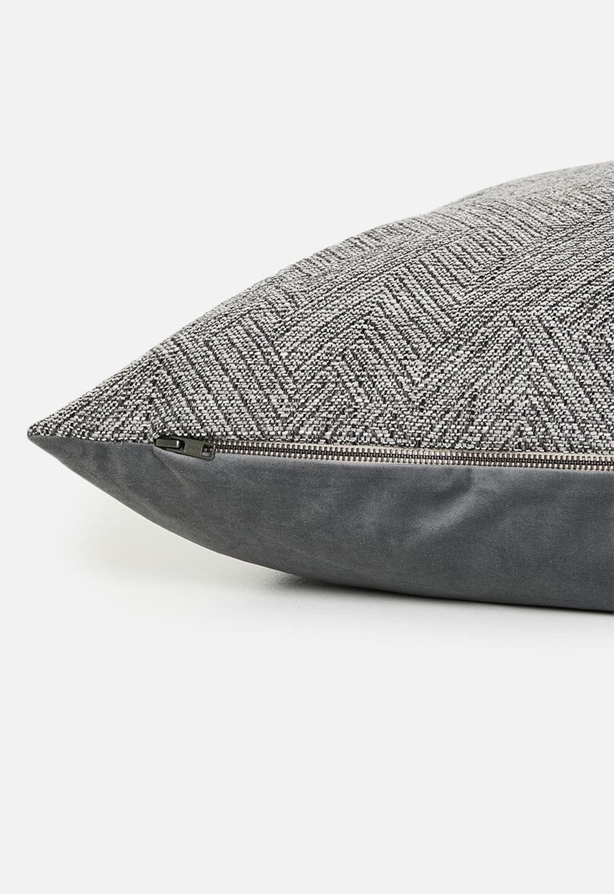 Hertex Fabrics - Timber cushion cover - Black