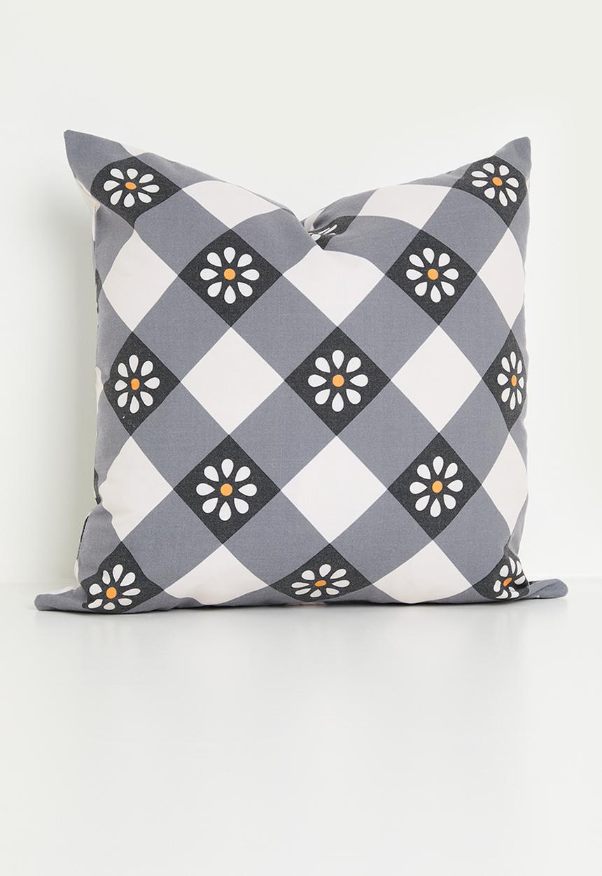 Sixth Floor - Daisy cushion cover - Black