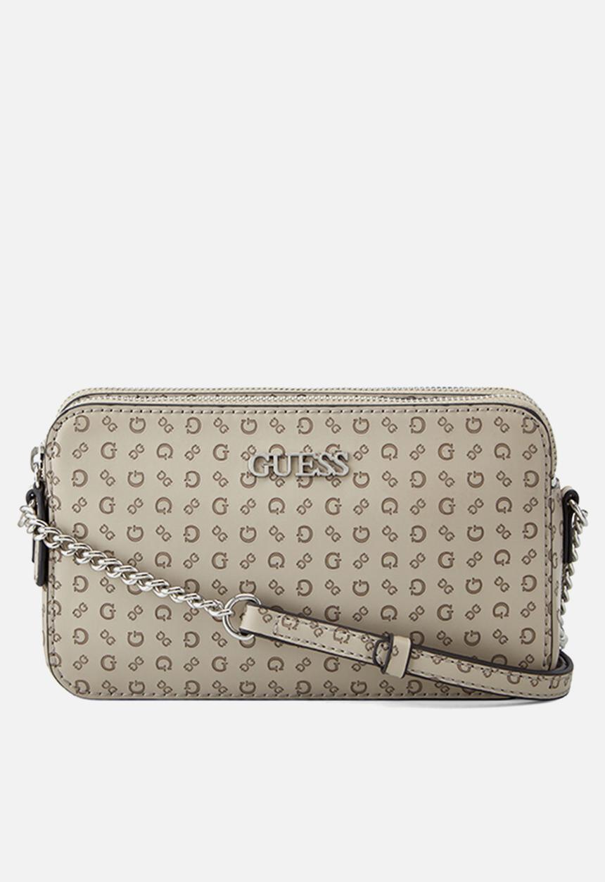 GUESS - Tidewood mini comprtmnt crsbdy - taupe