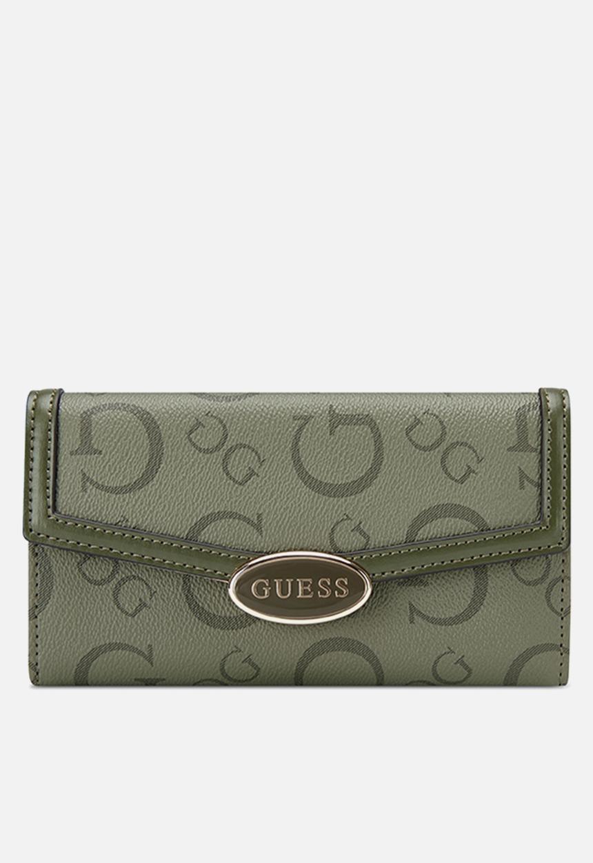 GUESS - Oakbank slg slim clutch - olive