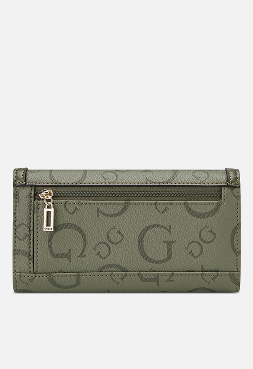 GUESS - Oakbank slg slim clutch - olive