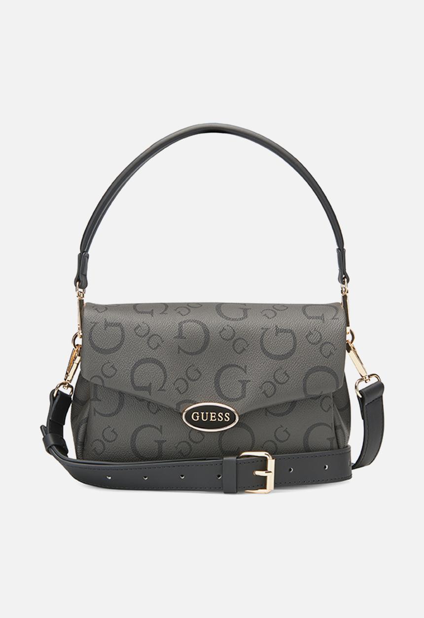 GUESS - Oakbank mini crossbody flap - coal