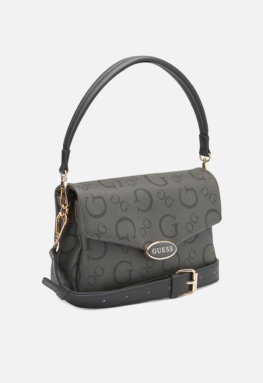 GUESS - Oakbank mini crossbody flap - coal