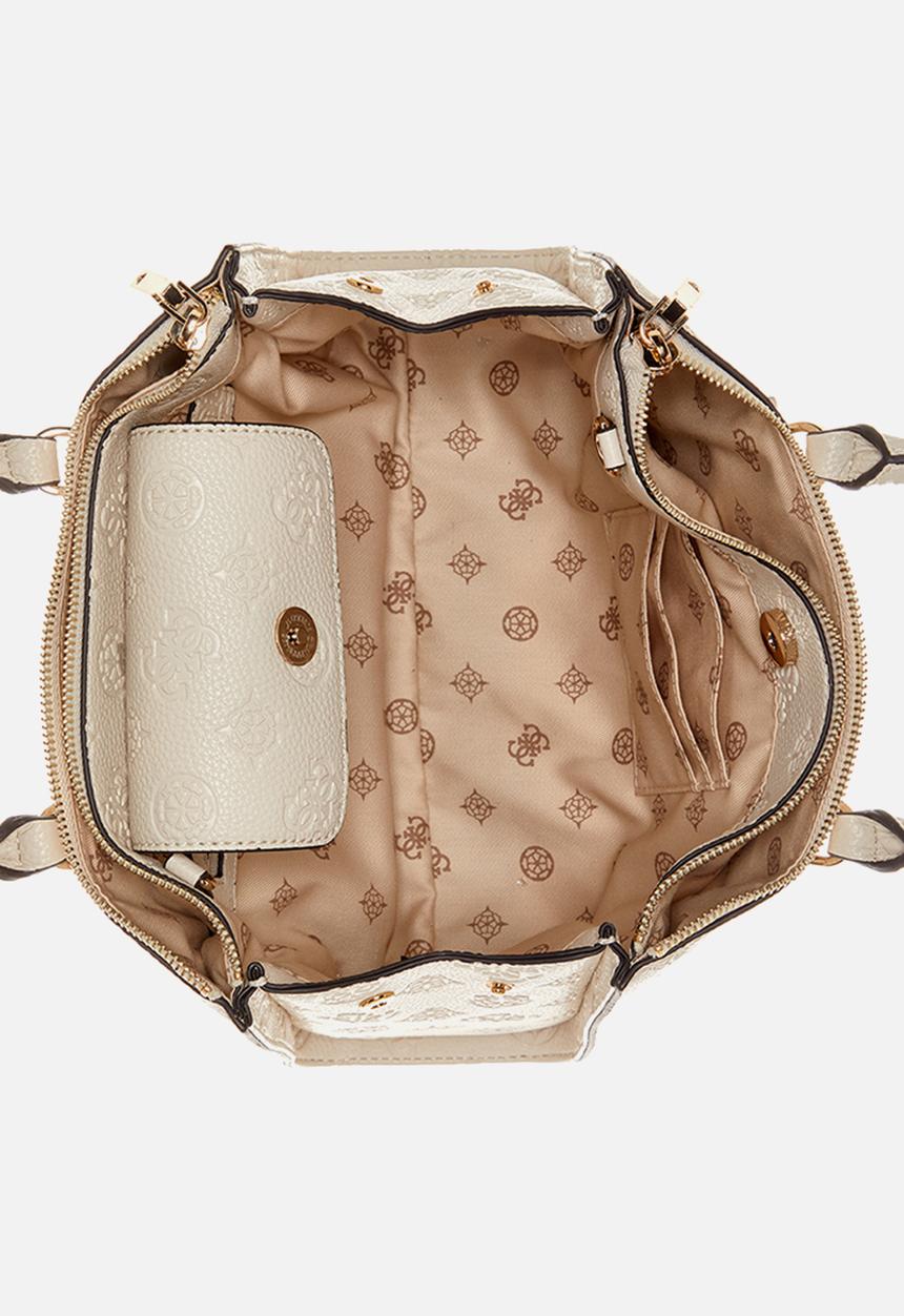 GUESS - Cresidia status satchel - bone