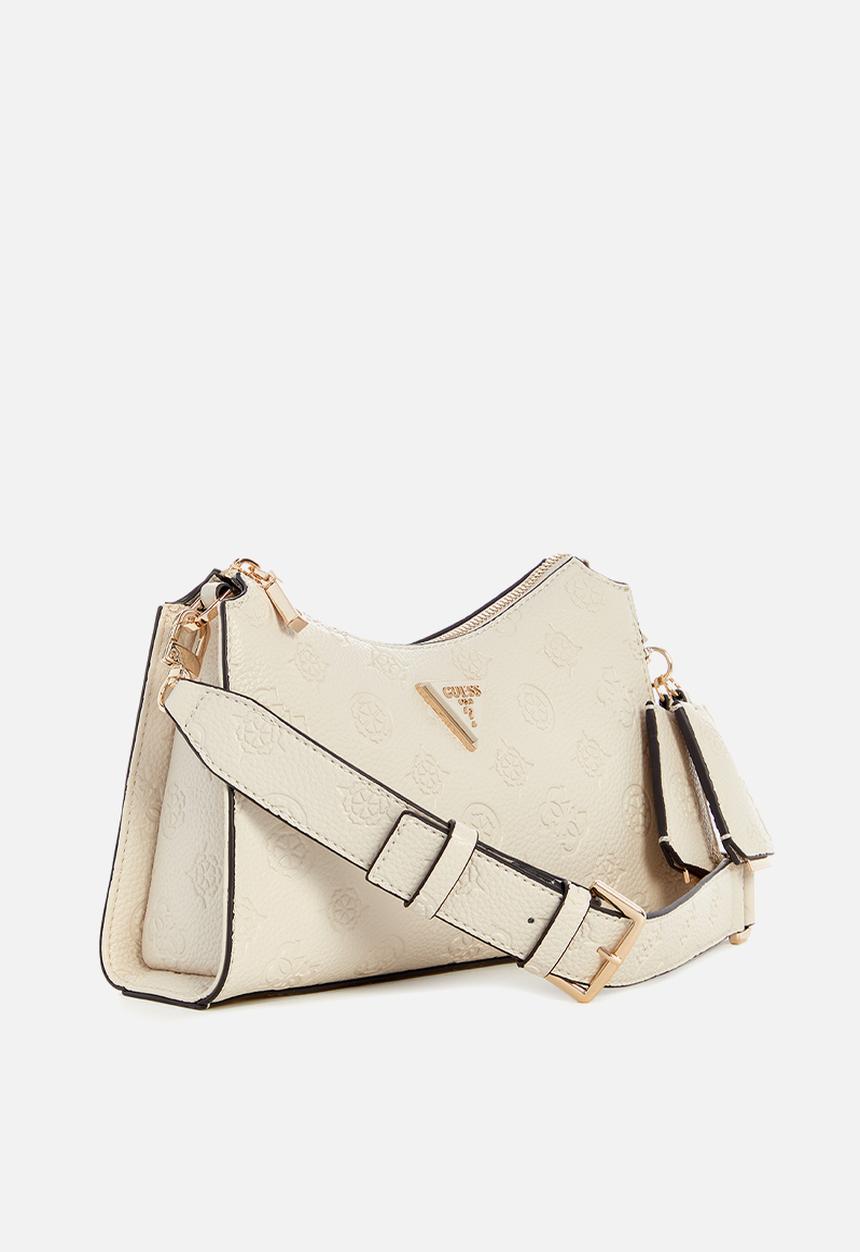 GUESS - Cresidia top zip shoulder bag - bone