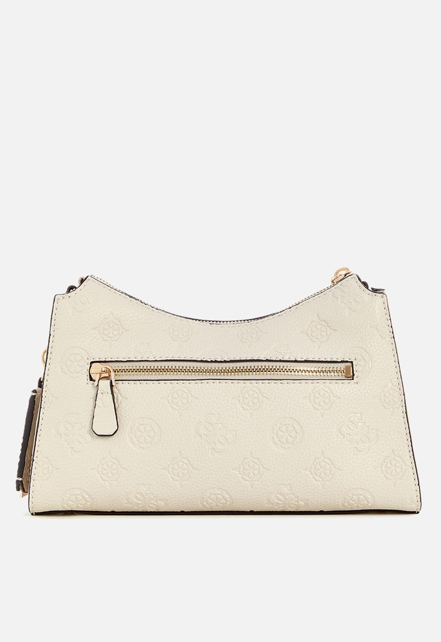 GUESS - Cresidia top zip shoulder bag - bone