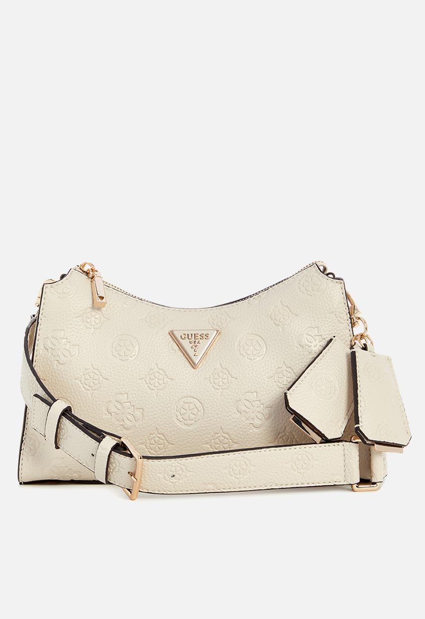 GUESS - Cresidia top zip shoulder bag - bone