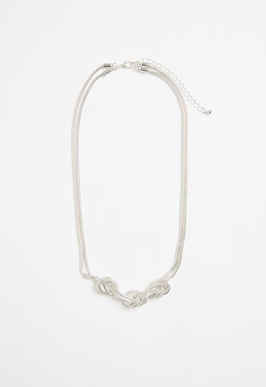 Superbalist - Knotted necklace - silver