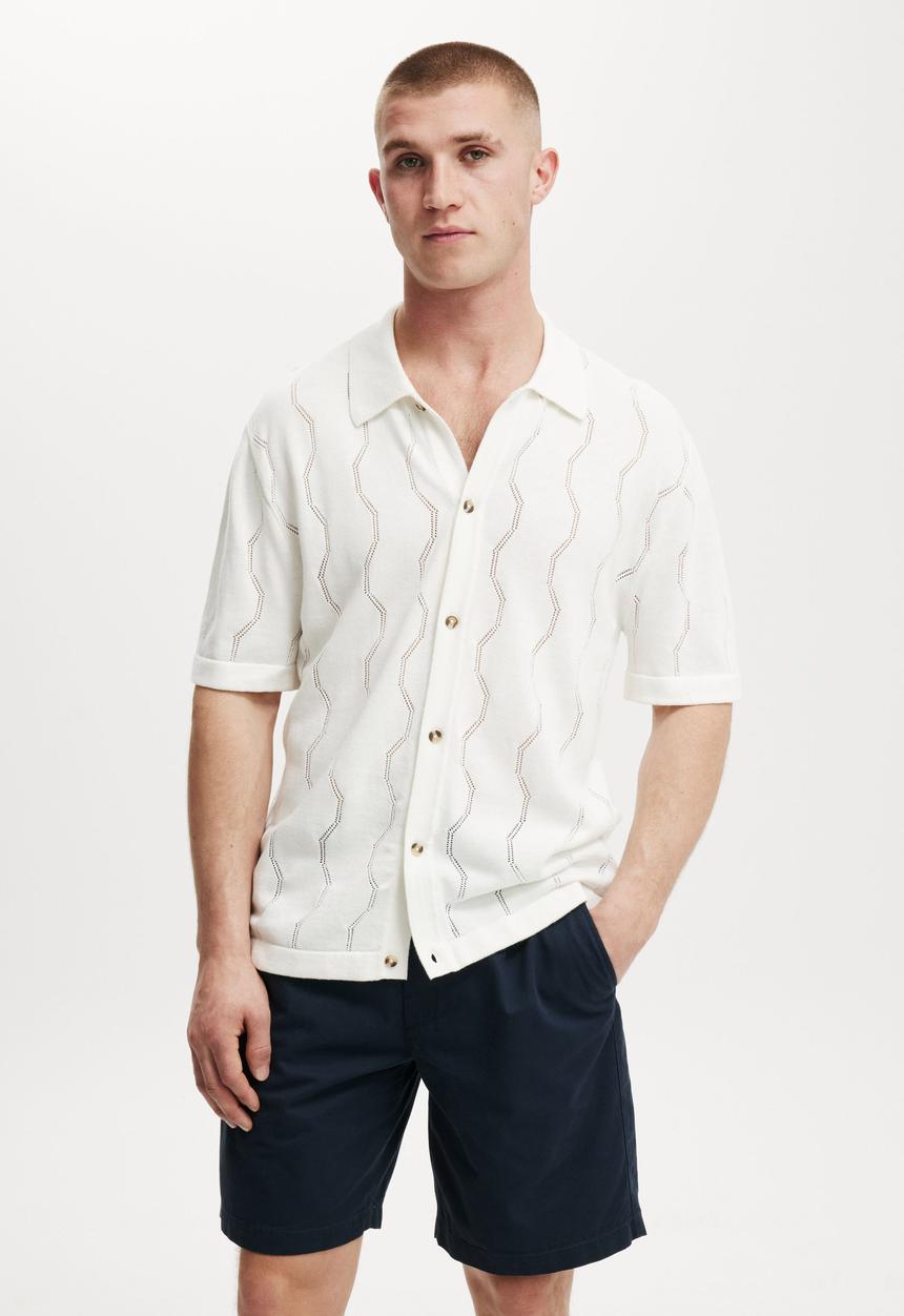 Cotton On - Twill Pleat Short - Navy Twill