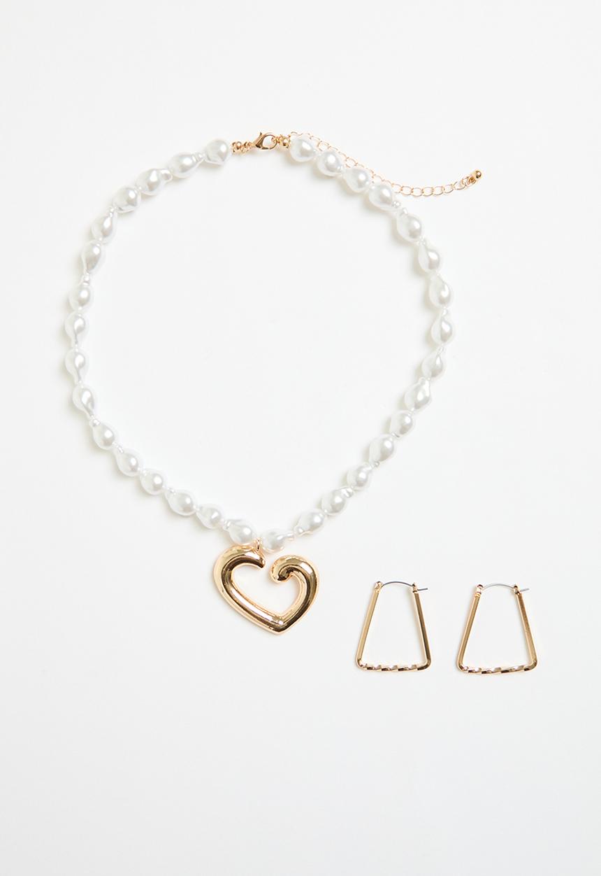 Superbalist - Alora jewellery set - gold & white