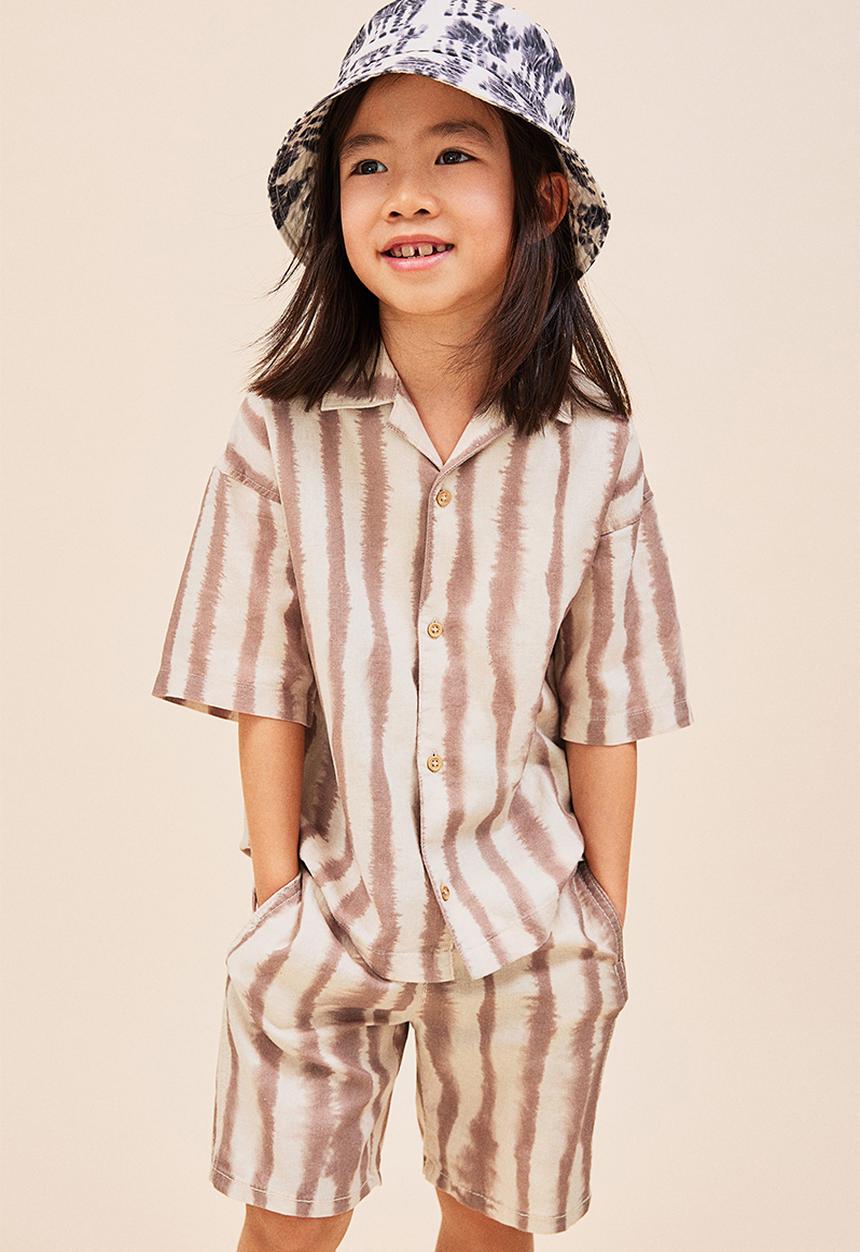 H&M - H&M x Rop van Mierlo: Linen-blend pull-on shorts - beige