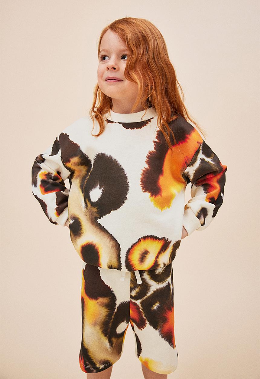 H&M - H&M x Rop van Mierlo: 2-piece sweatshirt set - white patterned