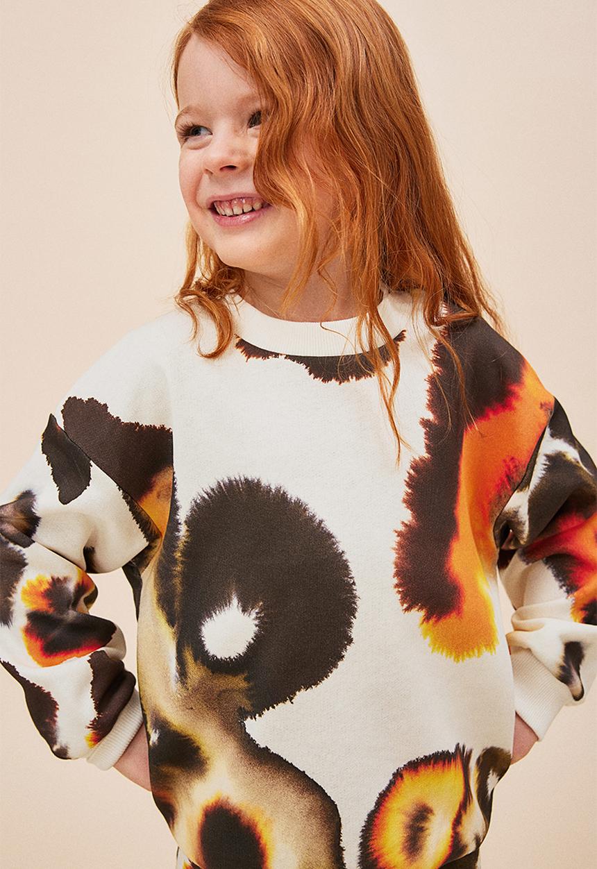 H&M - H&M x Rop van Mierlo: 2-piece sweatshirt set - white patterned
