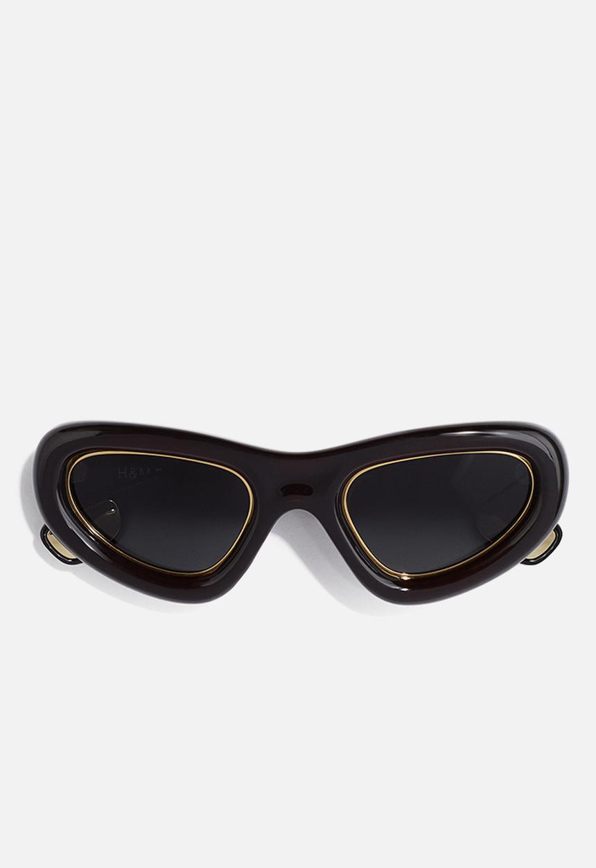 H&M - H&M Studio: Chunky sunglasses - brown