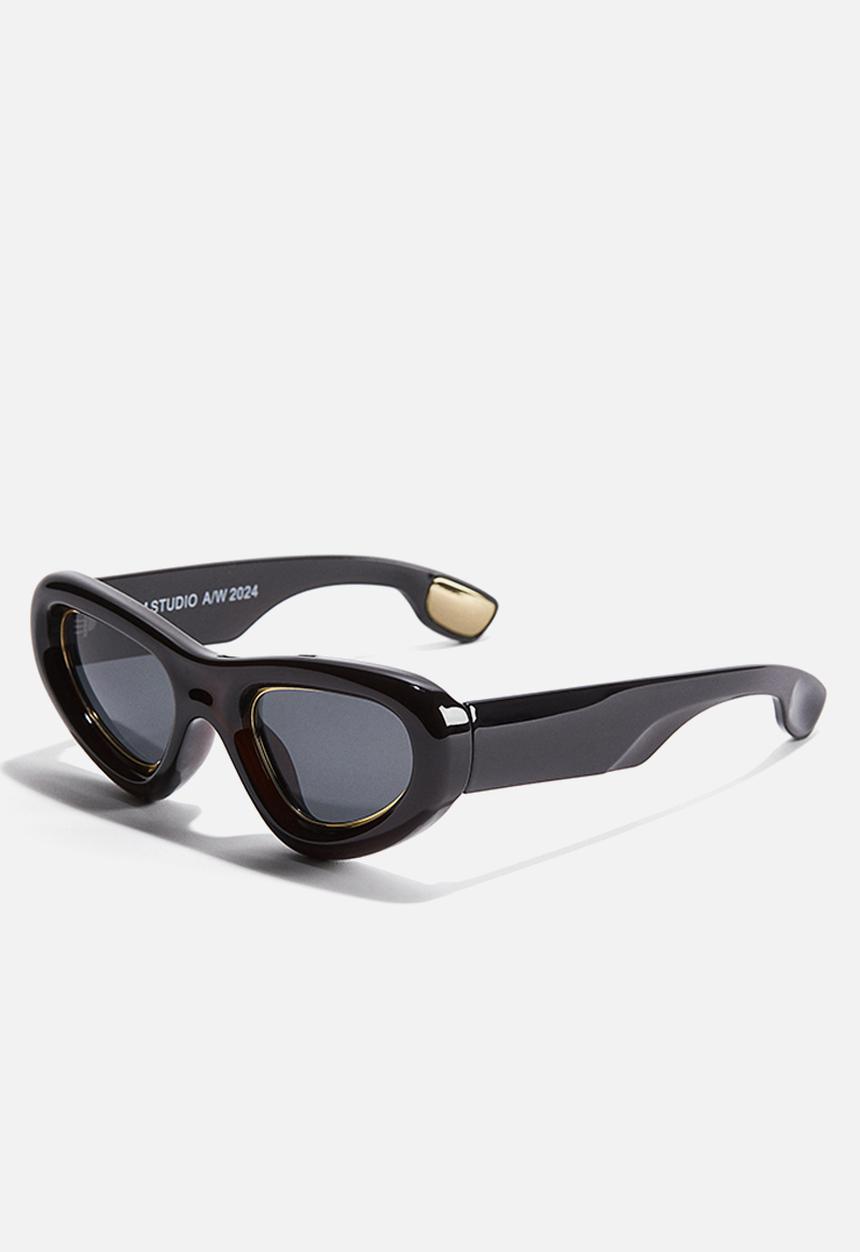 H&M - H&M Studio: Chunky sunglasses - brown