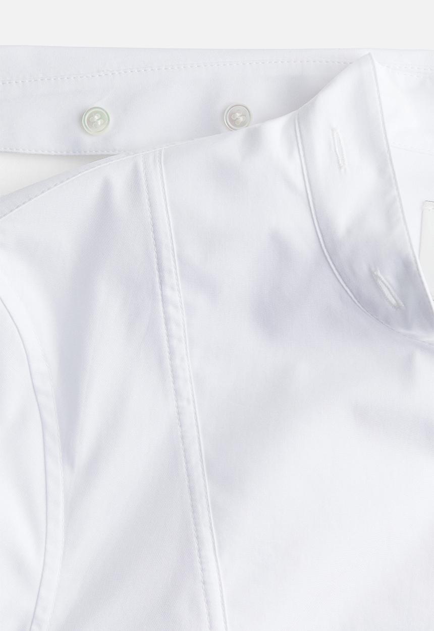 H&M - H&M Studio: Poplin tuxedo shirt - white