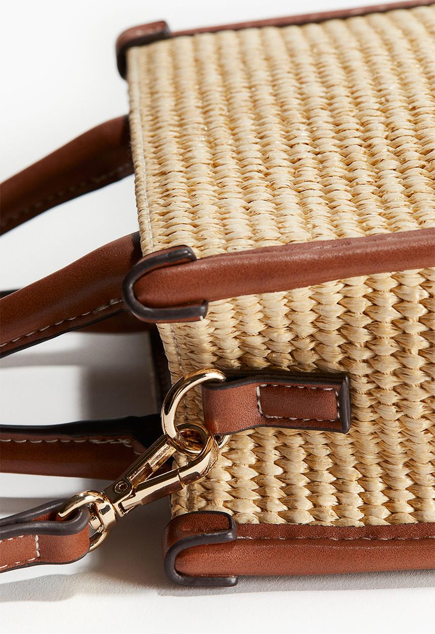 H&M - Crossbody straw bag - beige