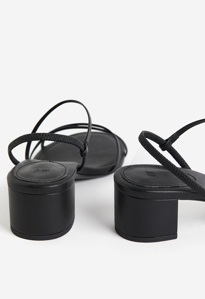 H&M - Block-heeled sandals - black